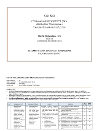Kisi kisi soal uts ips kelas 7 semester 1 kurikulum 2013. Kisi Kisi Ips Kelas 7 Pas Tahun 2017 2018 Pdf