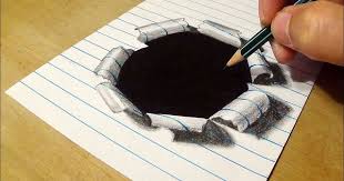 Drawing Black Hole In Line Paper 3d Art Illusion By Vamos Youtube Illusion Art 3d Art Paper Drawing