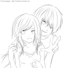 We have collected 40+ anime couple coloring page images of various designs for you to color. Anime Couple Coloring Pages Photo 3 Timeless Miracle Com