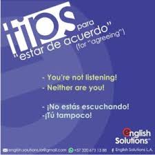 Tips Para Estar De Acuerdo7 Como Aprender Ingles Basico Frases Comunes En Ingles Adverbios En Ingles