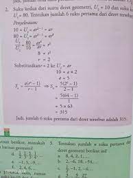 Misal ketiga bilangan itu membentuk barisan geometri dalam bentuk: Diketahui Deret Geometri U2 10 U5 80 Tentukan Jumlah 6 Suku Pertama Dari Deret Tersebut Brainly Co Id
