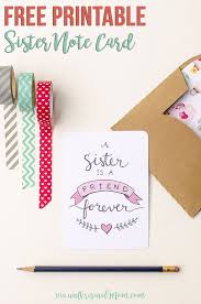 Paper Creative Handmade Birthday Card Ideas For Sister Free Printable Sister Valentine Note Card Unoriginal Mom Free Printable Birthday Cards Printable Note Cards Valentine Notes