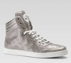 Black And Silver High Top Sneakers Mens Gucci S Silver High Tops Gucci High Top Sneakers Gucci High Tops Sneakers
