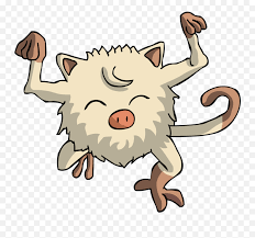 It is bipedal and has a round body covered in whitish, shaggy fur. Mankey Png 7 Image Mankey Pokemon Transparent Background Free Transparent Png Images Pngaaa Com