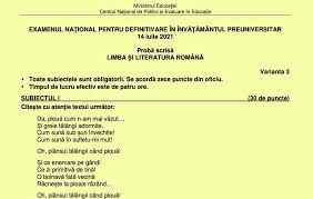 Anexa omec 5991_aprobare _metodologie _mobilitate pers_didactic 2021_2022.pdf. Definitivat 2021 Subiectele È™i Baremele Au Fost Publicate Poezia PlouÄƒ De George Bacovia Pentru Profesorii De Limba RomanÄƒ Edupedu Ro