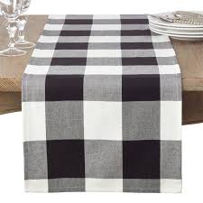 It is a little long on the sides but it looks so awesome in my breakfast nook with my pedestal table and chairs from wayfair. Table Runner Table Linens Rustic Decor Barn Wedding Buffalo Plaid Tablecloth Modern Farmhouse Decor Blue 90 Inch Table Runners Home Kitchen Adios Co Il
