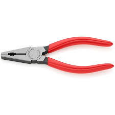 Gesenkgeschmiedet, vollkommen gehärtet und vergütet Knipex Kombizange 03 01 140 Rot