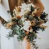 Flower crown for barn wedding at rustic manor 1848. 3
