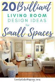 20 Brilliant Living Room Design Ideas For Small Spaces Living Room Design Small Spaces Small Living Room Furniture Small Space Living Room