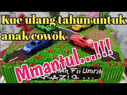 Toko kue ulang tahun melayani pembuatan kue ultah anak & dewasa dg desain unik (the dream cakes) jakarta timur. Dekorasi Kue Ulang Tahun Untuk Anak Cowok Tema Mobil Mobilan Mantul Cake Decorating Youtube