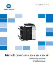 How to download and extract konica minolta universal printer driver.link: Konica Minolta Bizhub C554 Bedienungsanleitungen Pdf Herunterladen Manualslib
