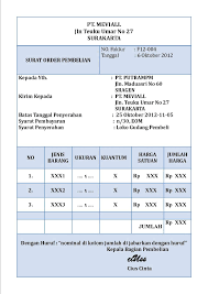 Contoh surat pesanan barang yang benar badrul mozila. 25 Contoh Surat Order Pembelian Barang Images Kumpulan Contoh Surat