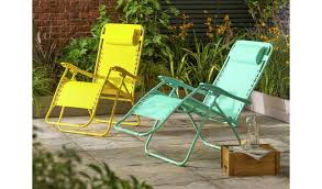 Moreover, this zero gravity chair can be folded and put away or taken with you on camping trips. Buy Argos Home Zero Gravity Sun Lounger Teal Garden Chairs And Sun Loungers Argos