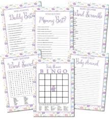 Create a beautiful baby shower party invitation without going out of your budget, as it is free at no cost. Printable Elephant Baby Shower Games Set 6 Personalized Babies
