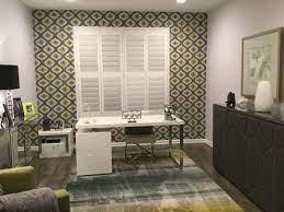Using a heritage wallpaper print , such as victorian or regency, is an excellent addition to a home, especially in a country cottage or a rustic setting. 20 Home Office Accent Wall Magzhouse