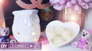 I am going to make these and hand them out as christmas gifts for anyone that has a warmer! Diy Recycle Old Candles Into Wax Melts Stefy Puglisevich Youtube