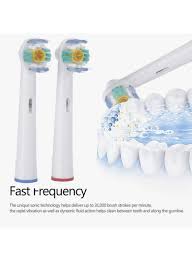 تسوق وطقم رؤوس بديلة من 4 قطع لفرشاة الأسنان براون أورا بي للتنظيف الصحي طراز Eb 18a متعدد الألوان أونلاين في السعودية