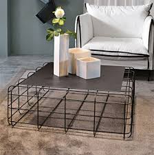 When you order furniture & homeware, your delivery is split in two but you only pay for one delivery. Contemporary Coffee Table Wire Ronda Design Metal Square