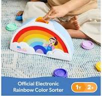 Ms. Rachel Electronic Rainbow Color Sorter with Lights, Music & Sounds, 7 Colors, For Kids Ages 1+