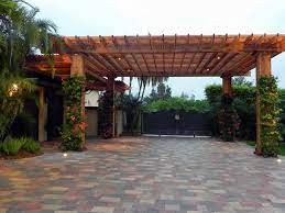 Driveway Carport Garage Outdoor Pergola Building A Pergola