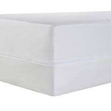 Mattress Saver All In One Polypropylene Polyethylene Polyester Mattress Saver Queen Mattress Protector Fre163xxwhit03 The Home Depot Mattress Protector Queen Mattress Mattress Encasement