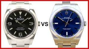 The rolex explorer i 214270 is, essentially, a mix of the oyster perpetual 39 and the submariner no date in terms of case, bezel, dial, bracelet, and movement. Rolex Explorer I Vs Oyster Perpetual Comparison Youtube
