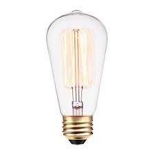 Globe Electric 60 Watt Incandescent S60 Vintage Squirrel Cage Medium Base Light Bulb 01321 The Home Depot
