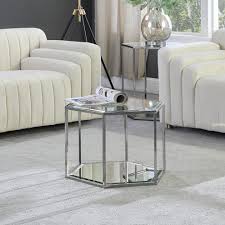 Sei Silver Coffee Table 206 Ct Meridian Furniture Coffee Tables Coffee Table Silver Coffee Table Modular Coffee Table