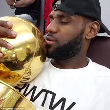 LeBron James states admiration for Larry O'Brien Championship Trophy  following NBA Finals win
