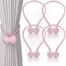 Amazon Com Magnetic Curtain Tiebacks 4 Pcs Pack Convenient Drape Tie Backs Home Office Decorative Rope Holdbacks Ho Curtain Tie Backs Curtain Decor Curtains