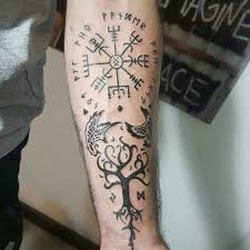 50 Viking Tattoo Ideas Nordic Symbols And Their Meaning Maoritattoos Maori Tattoos Erkek Dovmeleri El Dovmeleri Dovme