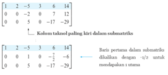 Determinan matriks 4x4 dengan metode ekspansi laplace. Bentuk Eselon Baris Dan Eselon Baris Tereduksi