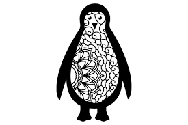 Download Penguin Mandala Style Svg Cut File By Creative Fabrica Crafts Creative Fabrica