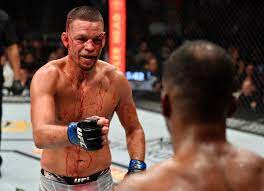For the first time in ufc history, a fight other than a title bout or main event will be scheduled for 25 minutes when diaz takes on edwards on june 12 at ufc 263. Ufc 263 Fans Loved Nate Diaz S Bloody Fight With Leon Edwards