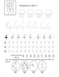 Numarul si cifra 2 potrivește. NumÄrul Èi Cifra 4 Preschool Learning Preschool Writing Preschool Math