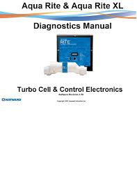 • always measure the complete water chemistry using a third party test kit(s) capable of testing salt, free chlorine, ph, alkalinity, stabilizer, calcium hardness, and phosphates. Aqua Rite Diagnostics Manual Manualzz