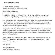 If your cover letter becomes the body of the email, you can skip the formality of including the contact's mailing address. Cover Letter For A Job By Email Sample Just Letter Templates Job Cover Letter Email Cover Letter Email Sample