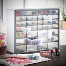 44 Drawer Storage Organiser White Vonhaus