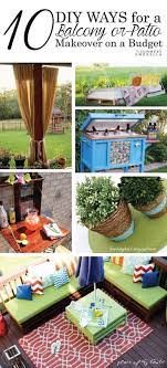 10 Diy Ways For A Balcony Or Patio Makeover On A Budget Balcony Budget Patio Makeover On A Budget Patio Decorating Ideas On A Budget Outdoor Patio Decor