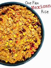 Vegetarian One Pan Mexican Rice Healthy Recette Cuisine Vegetarienne Recette Vegetarienne Cuisine