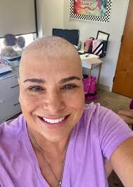 How old do you think I look? I had just started undergoing treatment for  cancer when I had my head shaved. I had to cut off a 15-inch long ponytail.  I am