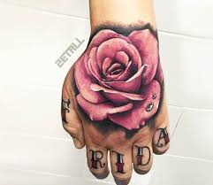 Pink color engraved ink art. Pink Rose Tattoo By Victor Zetall Post 21210