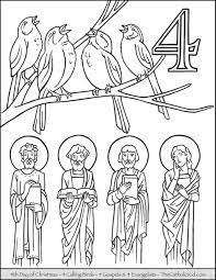 12 days of christmas nativity countdown printables. 12 Days Of Christmas Coloring Pages Thecatholickid Com