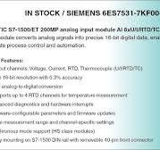 Siemens 6ES7531-7KF00-0AB0 Module Review | SIMATIC S7-1500 Analog Input  Module AI 8xU/I/RTD/TC ST
