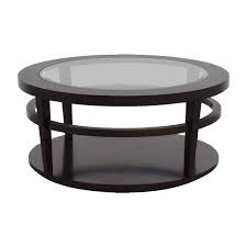 The accent coffee table is widely applied for your office, store, living room, porch or bedroom. 90 Off Macy S Macy S Avalon Round Glass And Wood Coffee Table Tables