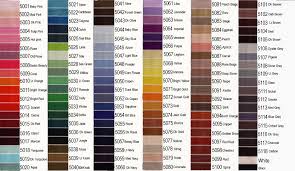 42 paradigmatic cross stitch color chart threads