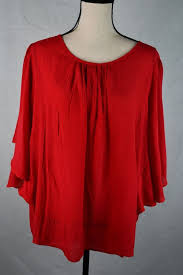 Dressbarn Women S Plus Size Blouse Red Bat Wings Size 1x F74 Fashion Clothing Shoes Accessories Womensclothing Clothes For Women Women Plus Size Blouses