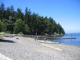 Beautiful views of guemes channel and burrows bay as seen from washington park and also the park's famous leaning tree (one of washington state's most photog. Washington Park Anacortes Wa I Remember This Pebble Beach Washington State Parks San Juan Island Washington Park