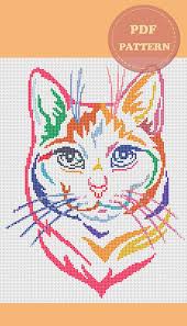 Maybe you would like to learn more about one of these? Cat Cross Stitch Pattern Animals Rainbow Cross Stitch Cat Embroidery Cat Lover Gift Ideas Modern Embroidery Design In 2021 Cat Cross Stitch Cross Stitch Patterns Cat Cross Stitches