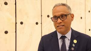 Dr Michael Darville, Minister of Health and Wellness of Bahamas, at #WHA76